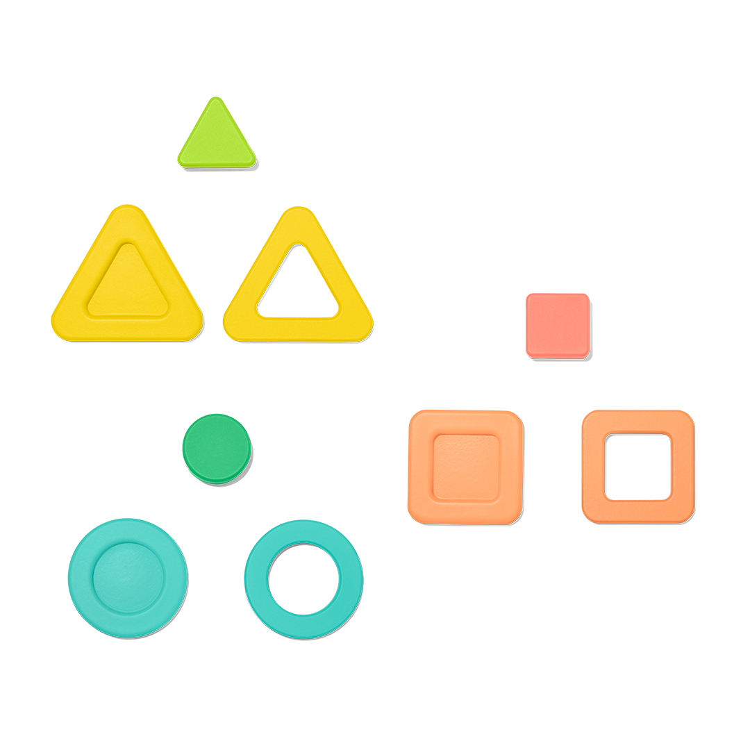 Geo Shapes Puzzle Pieces (Set of 9)
