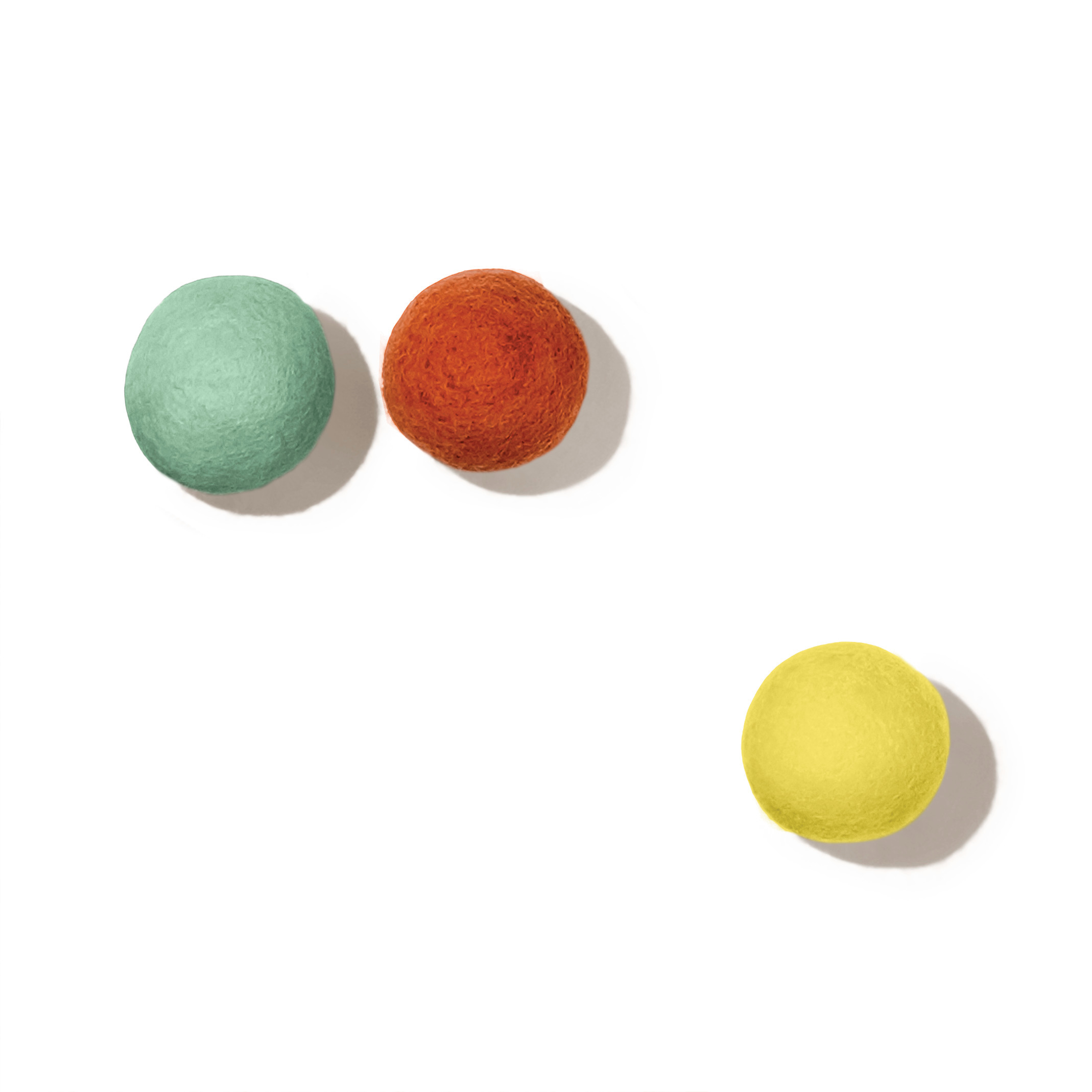 Light Blue Felt Ball