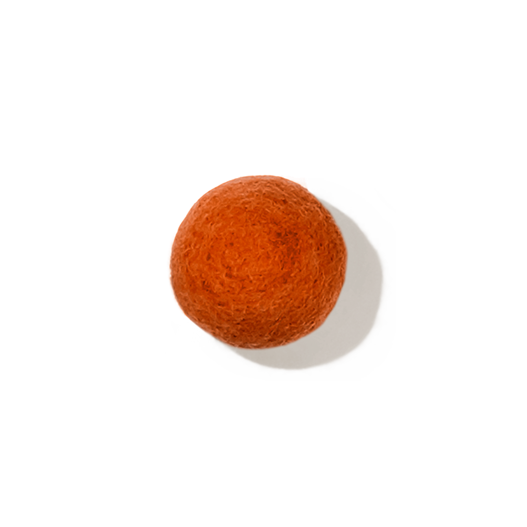 Orange Felt Ball