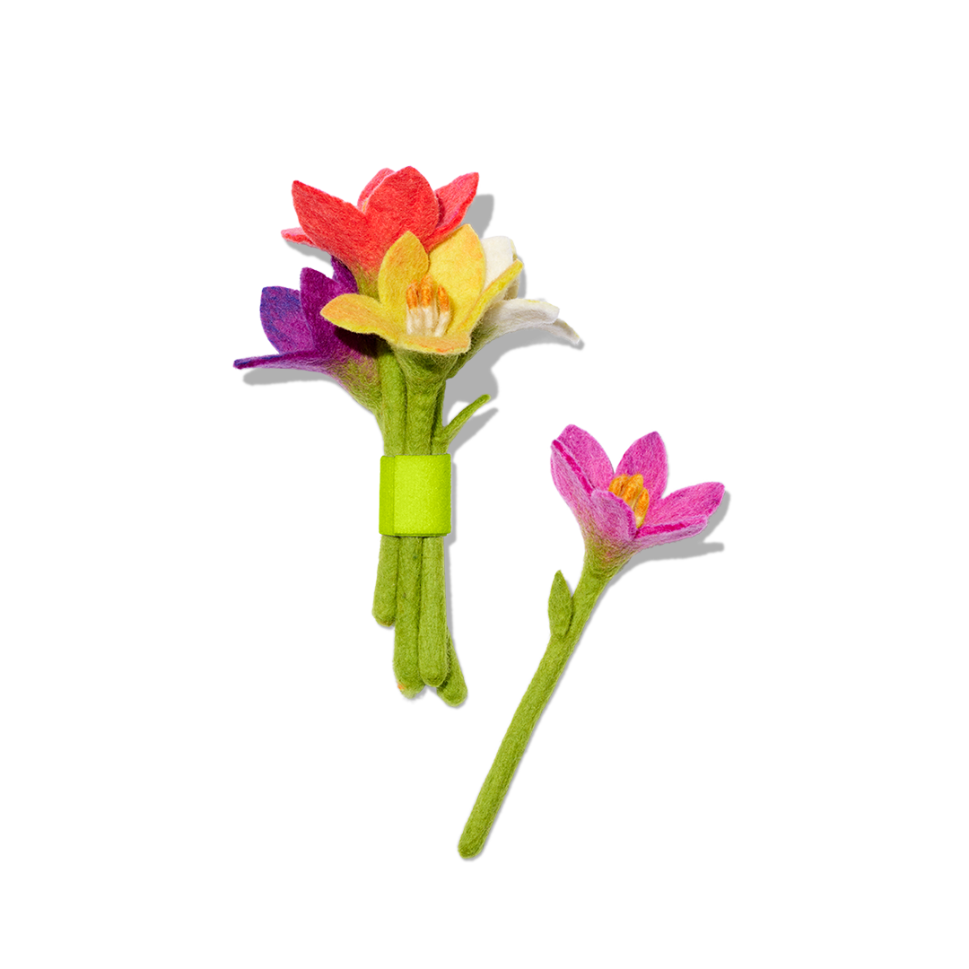 Felt Flowers (set of 5)