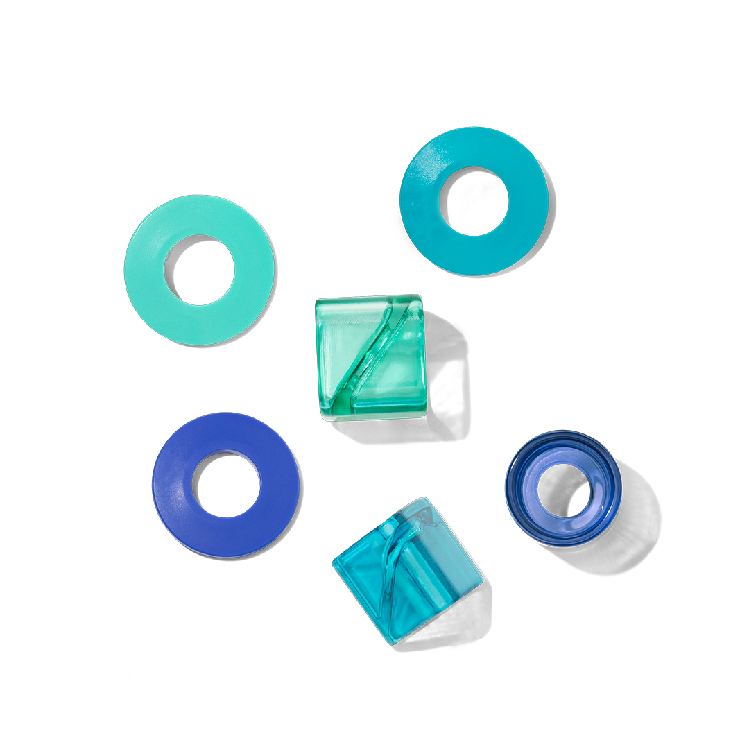 Plastic Beads (set of 6)